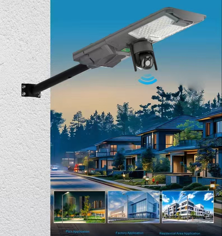 LED Solar Street Light with CCTV Camera
